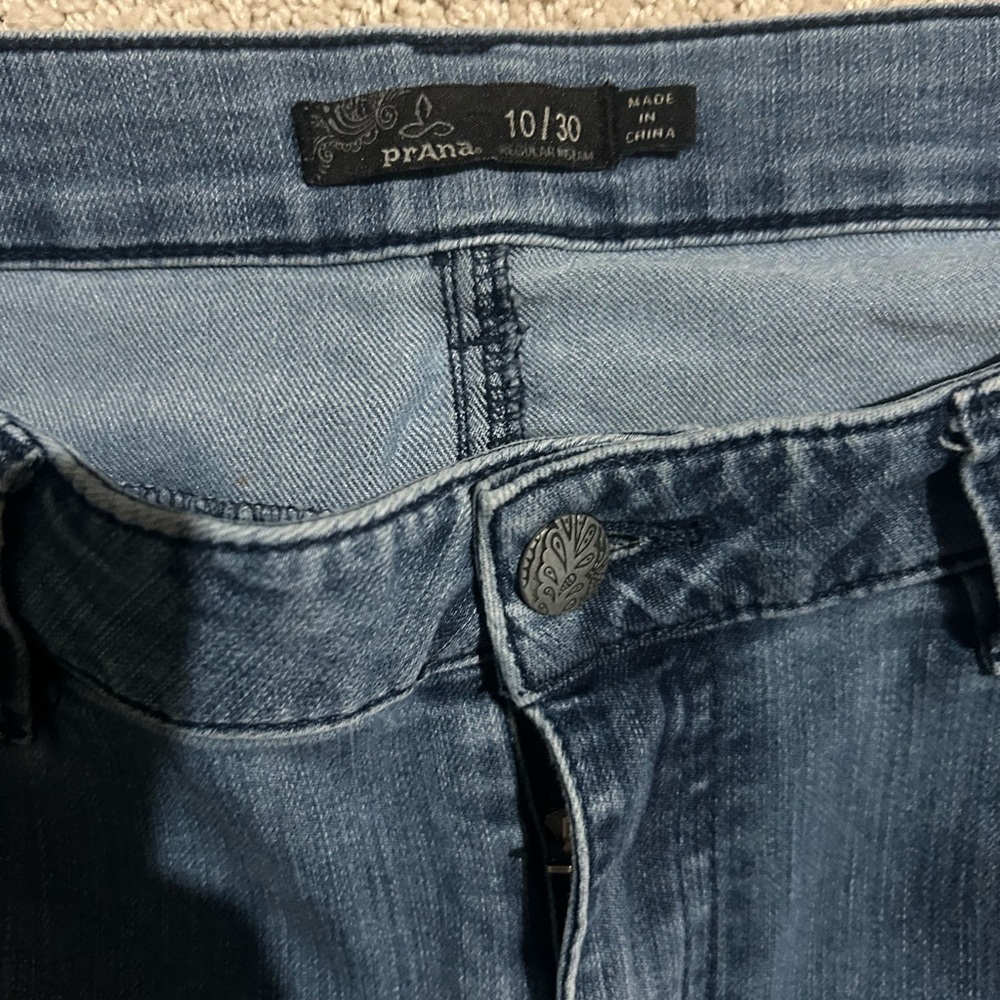 Prana Blue Straight Jeans Classic‎ Denim - Picture 4 of 4